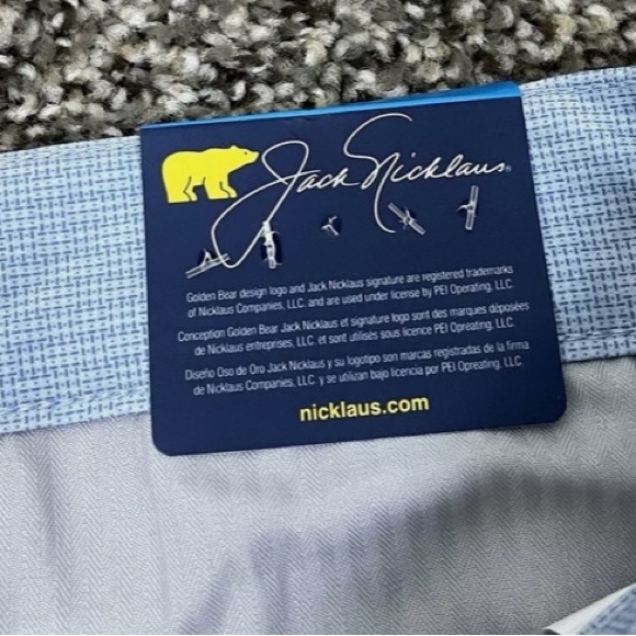 NWT Jack Nicklaus men’s “Infinity” blue UPF 50 stretch golf shorts, size 36 - Picture 14 of 15